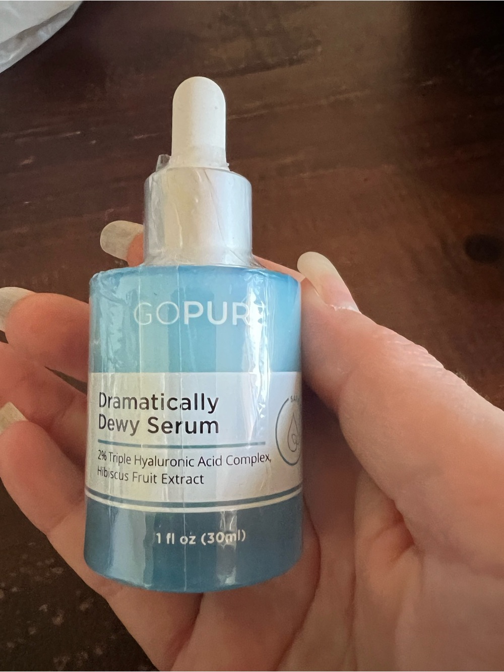 BNWT - GoPure Dramatically Dewy Serum - Hydrating Blue Facial Serum